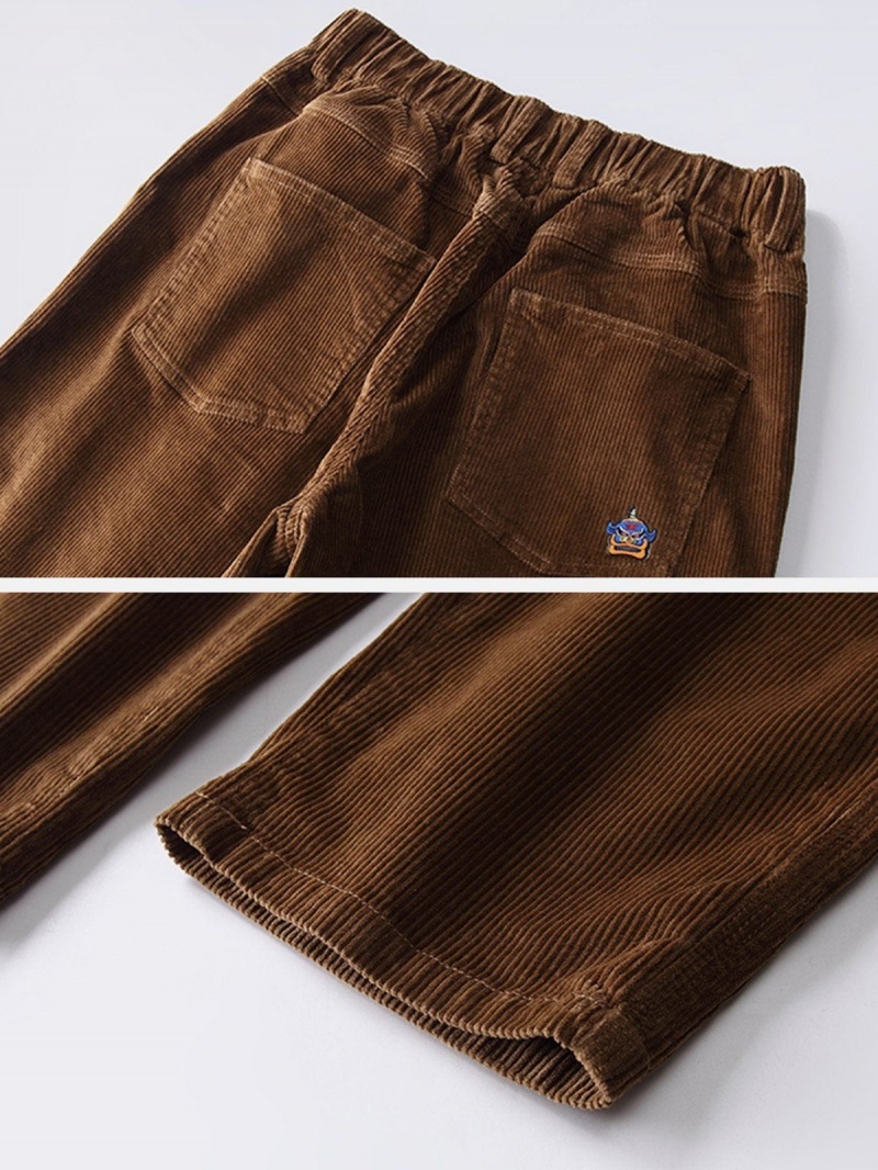 Pantalon Aelfric Eden Vintage Solid Corduroy Marron | VIG-26798159